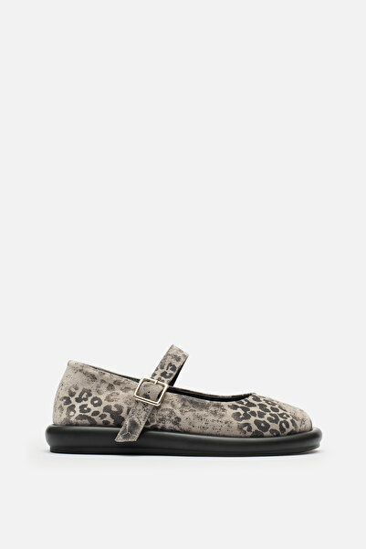 Bestyle Chunky Genuine Leather Casual Ballet Flats