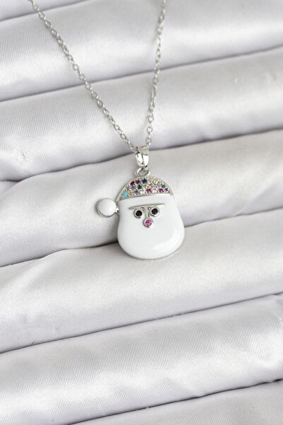norsary 316L Steel Chain Silver Color Snowman Head with Hat Model Christmas T...
