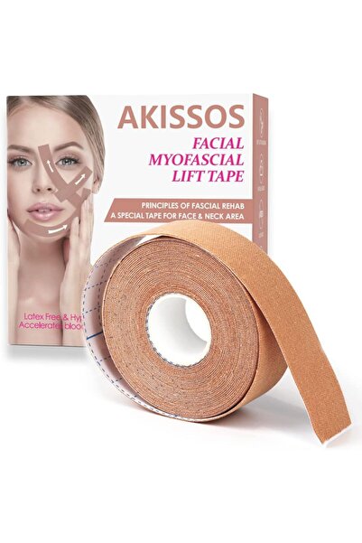 Akissos شريط رفع الوجه الميوفاسكال، أشرطة شد الوجه، أحزمة تنغيم الوجه، لاصقات...