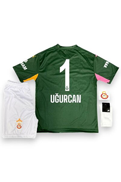Quaxram UĞURCAN 1 Gâlatâsaray 25-26 Sezon 4'LÜ Set KALECİ Çocuk Futbol Formas...