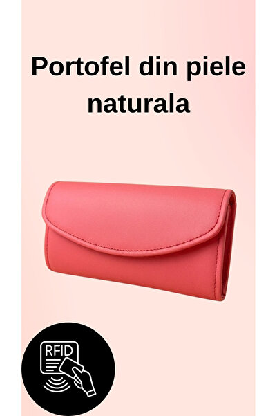 OEM Γυναικείο πορτοφόλι από γνήσιο δέρμα, καπιτονέ σχέδιο, με θήκες, κλείσιμο...