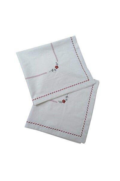 Casa Bucuriei Set of 2 Embroidered Pillowcases 70 x 70 cm
