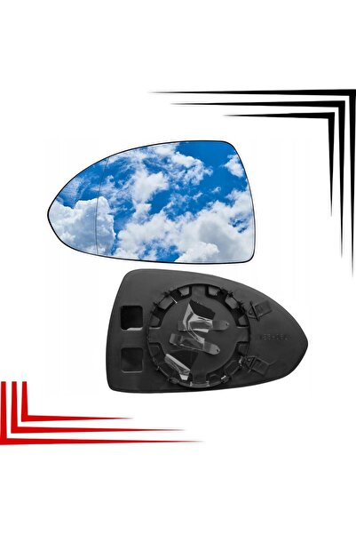 OEM Geam oglinda stanga sticla asferica crom, AWParts, Opel Corsa D 2006-2014...