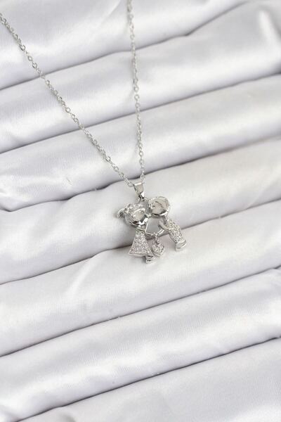 norsary 316L Steel Chain Silver Color Boy Girl Model Women's Necklace