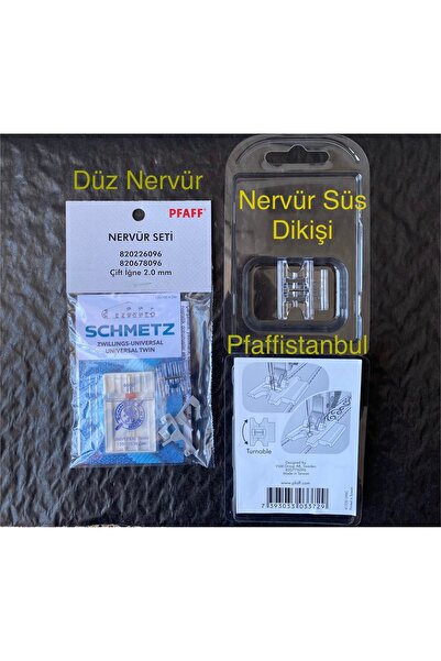 Pfaff DÜZ NERVÜR VE NERVÜR SÜS DİKİŞ SETİ - YENİ MODELLER İÇİN