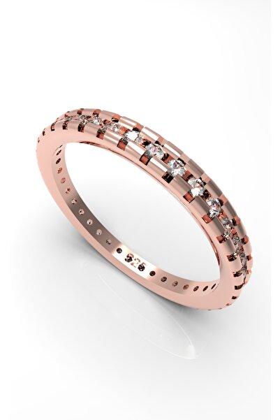 giove jewelry ✨ Tam Tur Zirkon Taşlı Alyans Yüzük – 925 Ayar Gümüş | 1.1 mm T...