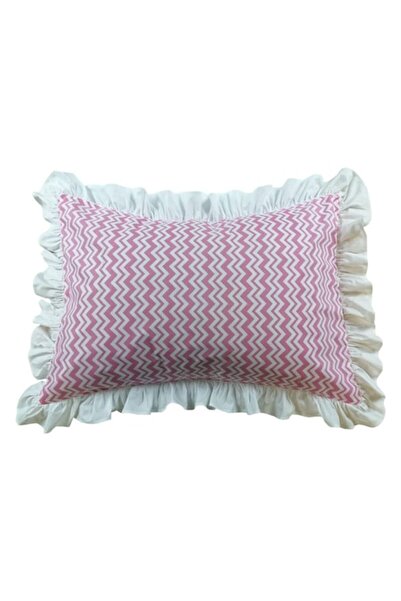Casa Bucuriei Set 2 x Pillowcase with Ruffles Lucy, 100% Cotton Ranforce, Whi...