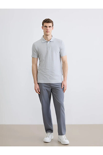 LC Waikiki Tricou gri pentru bărbați cu gât polo