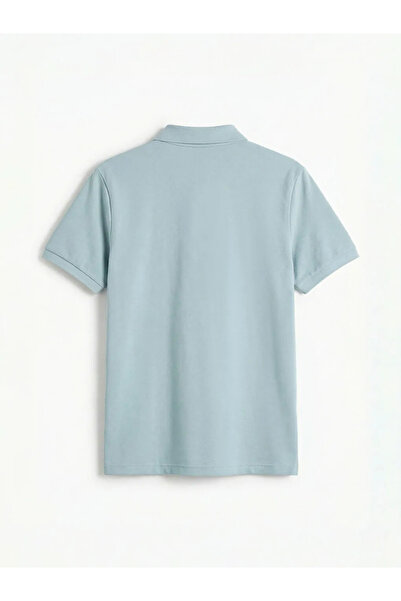 LC Waikiki Ανδρικό μπλουζάκι πικέ με γιακά πόλο σε τιρκουάζ χρώμα