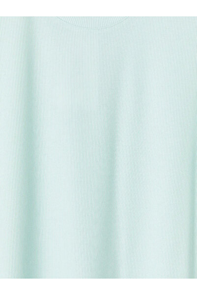 LC Waikiki Γυναικείο μπλουζάκι Turquoise Crew Neck