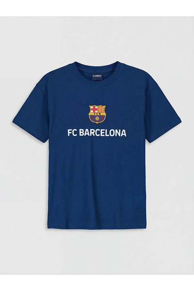LC Waikiki Tricou pentru băieți, albastru marin, cu imprimeu FC Barcelona, cu...
