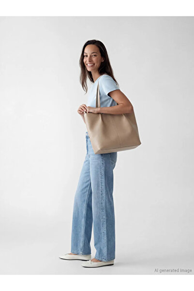 LC Waikiki Γυναικείο μπλουζάκι Blue Crew Neck Soft Touch