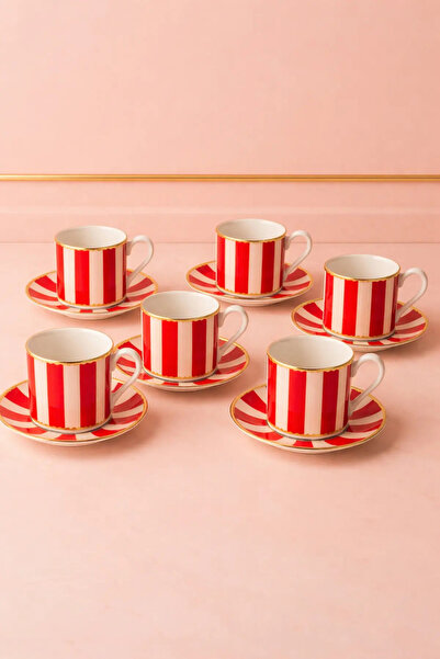 YzHome 6-Person Porcelain Gilded Lovely Birds Special Design Pink Bird Coffee...