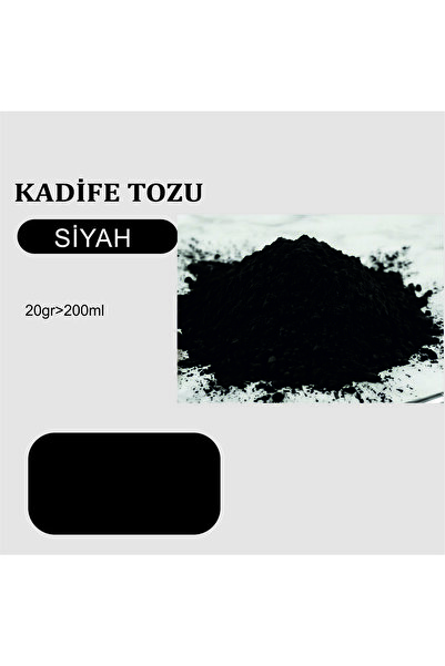 STENCİLTASARIM Stencil Tasarım Siyah Kadife Tozu 20 gr (200ml)