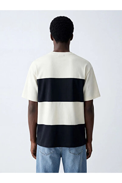 LC Waikiki Ανδρικό μπλουζάκι Petrol Color Block