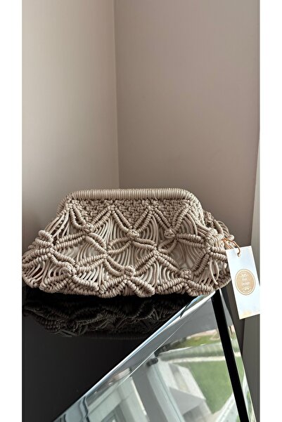 PeriStore Peridesign Macrume El Örmesi Portföy Çanta 35x20 cm Aynı Gün Kargoda
