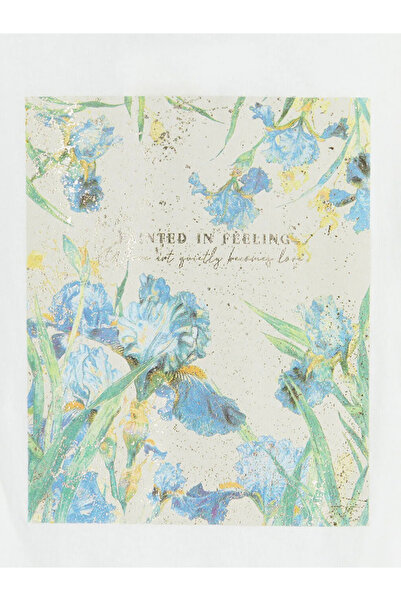 LC Waikiki Γυναικείο μπλουζάκι με λευκό λαιμόκοψη