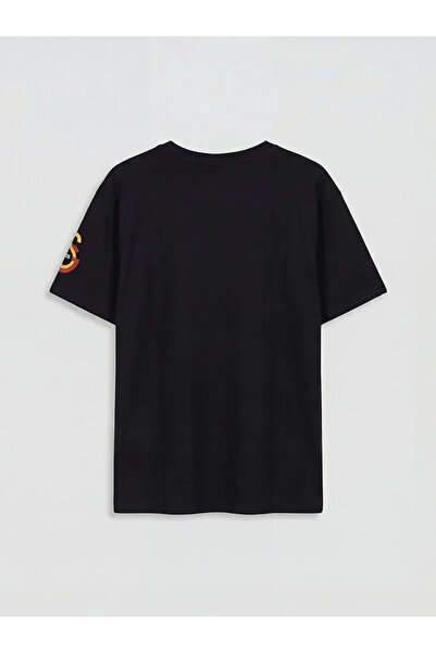 LC Waikiki Μαύρο μπλουζάκι για αγόρια με στάμπα της Γαλατασάραϊ