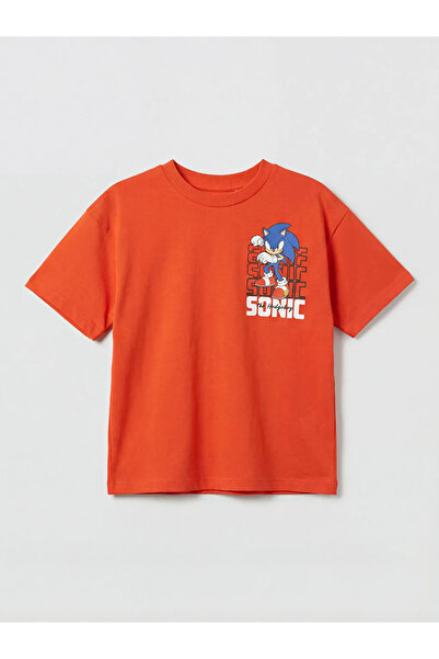 LC Waikiki Κόκκινο μπλουζάκι για αγόρια με στάμπα Sonic