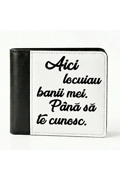 Eom Personalized Men's Wallet , "Here Lived My Money" Model, Card and Bill Co...