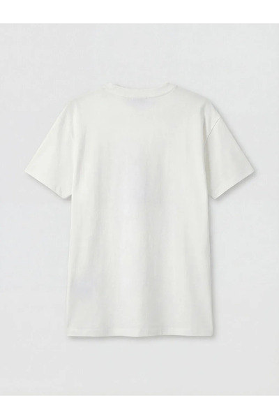 LC Waikiki Γυναικείο μπλουζάκι με λευκό λαιμόκοψη