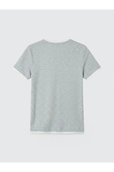 LC Waikiki Γκρι γυναικείο μπλουζάκι Crew Neck