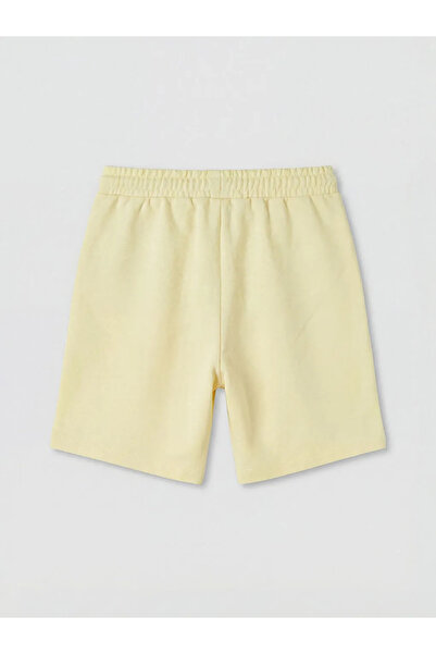 LC Waikiki Σετ μπλουζάκι και σορτς για αγόρια με στάμπα κίτρινου δεινόσαυρου