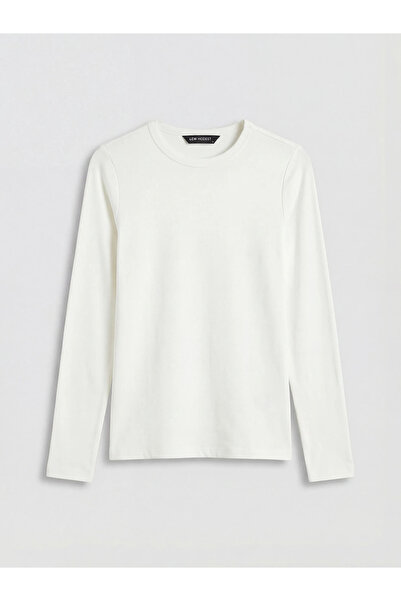 LC Waikiki Γυναικείο κορμάκι με λευκό λαιμόκοψη