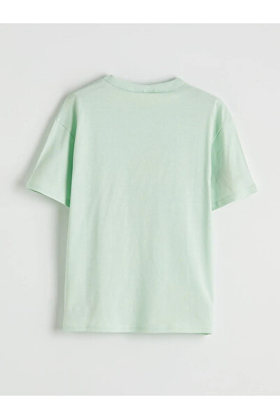 LC Waikiki Πράσινο μπλουζάκι για αγόρια με στάμπα Stumble Guys με λαιμόκοψη π...