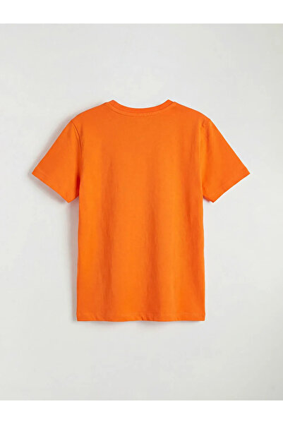LC Waikiki Πορτοκαλί μπλουζάκι με στάμπα για αγόρια