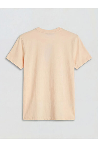 LC Waikiki Πορτοκαλί γυναικείο μπλουζάκι με λαιμόκοψη ποδηλάτου