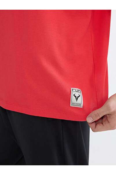 LC Waikiki Red Crew Neck Men's Sports T-Shirt