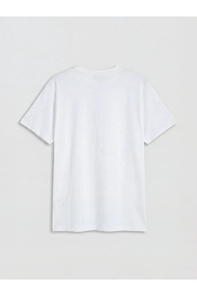 LC Waikiki Γυναικείο μπλουζάκι με λευκό λαιμόκοψη