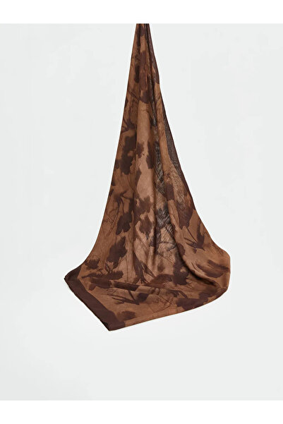 LC Waikiki Γυναικείο σάλι με καφέ σχέδιο