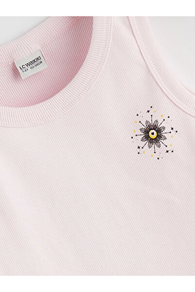 LC Waikiki Pink Printed Girls' Undershirt