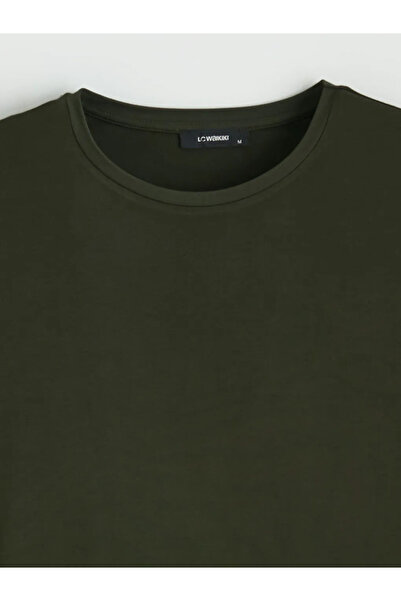 LC Waikiki Πράσινη μπλούζα με λαιμόκοψη και μανίκια μπαλόνι oversized