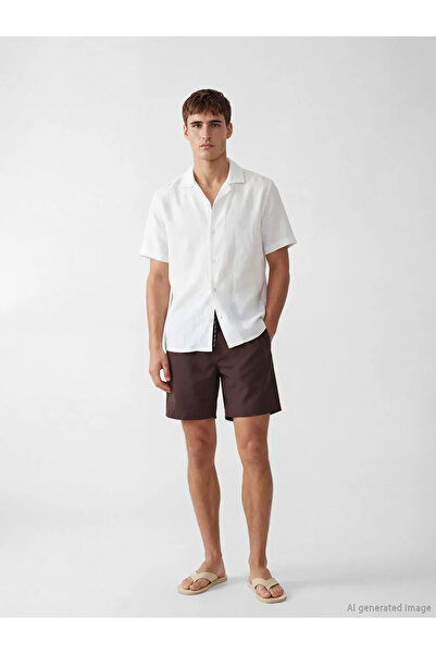 LC Waikiki Καφέ κοντό ανδρικό σορτς κολύμβησης