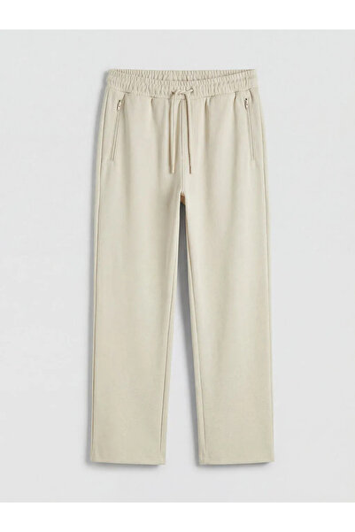 LC Waikiki Ανδρικό παντελόνι φούτερ σε μπεζ Standard Fit