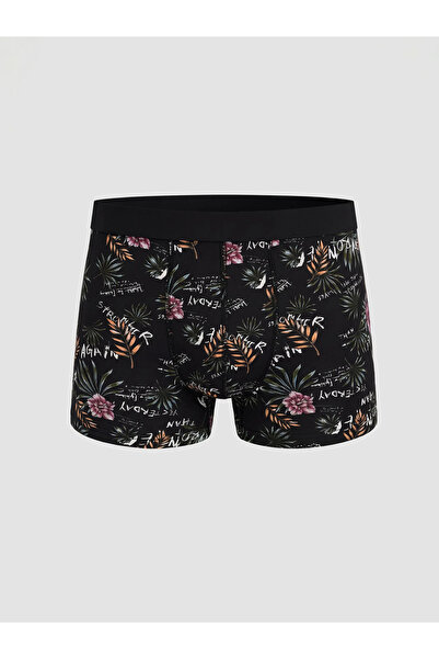 LC Waikiki Μαύρο Standard Mold Cotton Flexible Ανδρικό Boxer Σετ 3 τεμαχίων