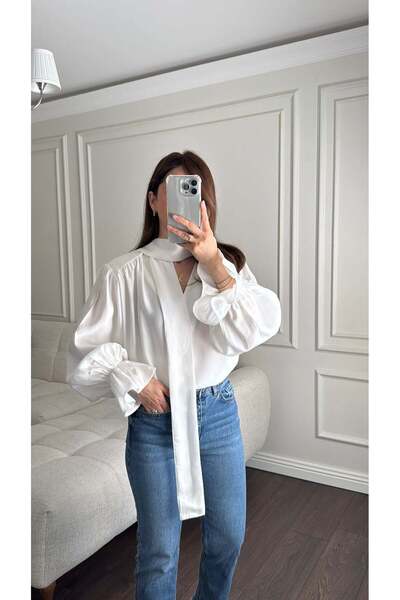Büşce MODAL BLUZ EKRU