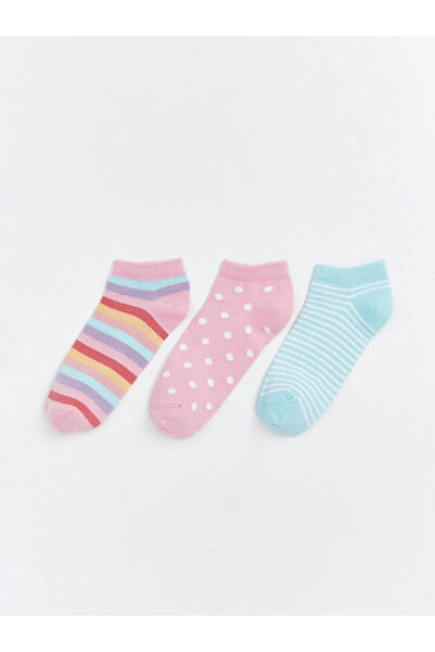 LC Waikiki Μικτές κάλτσες-μποτάκια για κορίτσια, σετ 3 τεμαχίων