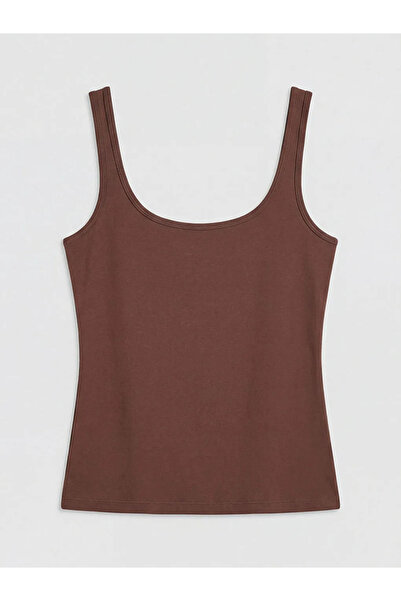 LC Waikiki Καφέ γυναικείο εσώρουχο με λαιμόκοψη U