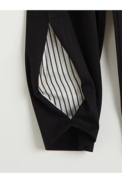 LC Waikiki Μαύρο γυναικείο φούτερ με ελαστική μέση