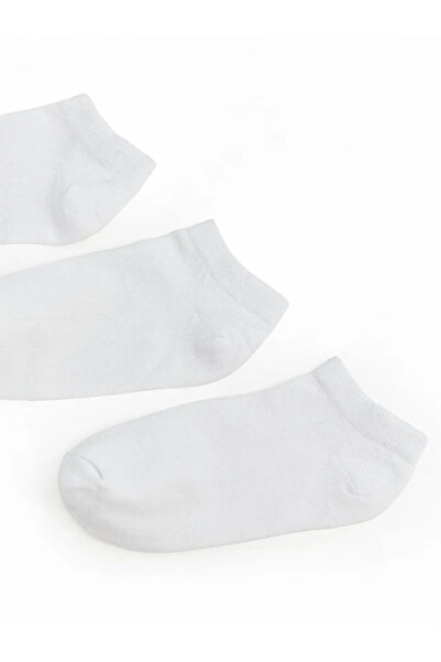 LC Waikiki Λευκά Γυναικεία Μποτάκια Κάλτσες 3 τεμαχίων