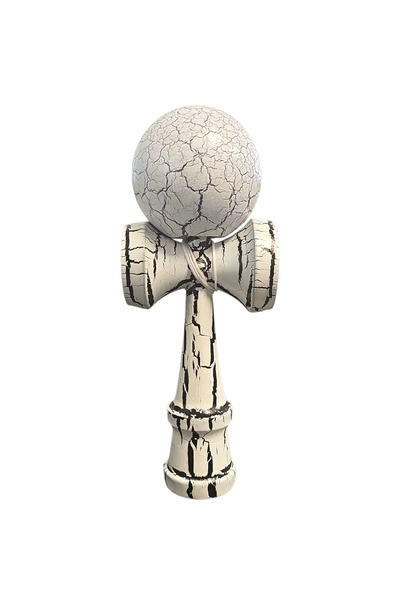 OEM Kendama X, Cracked, 18 cm, Alb/Negru