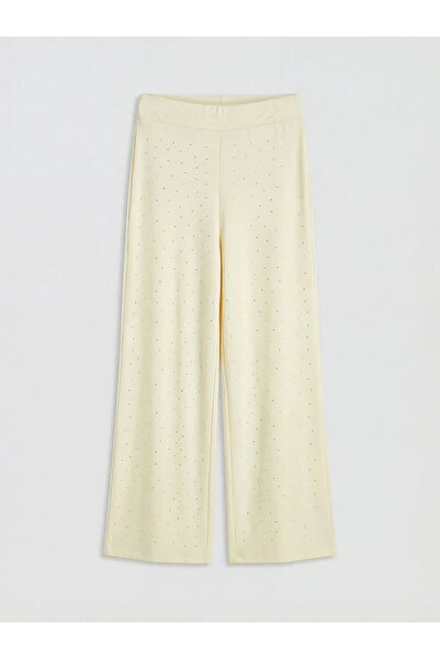 LC Waikiki Κίτρινο Soft Touch Stone Γυναικείο Παντελόνι Φόρμας