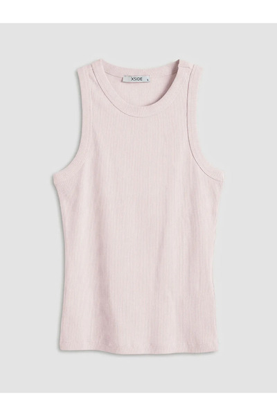 LC Waikiki Γυναικείο μπλουζάκι με ροζ λαιμόκοψη