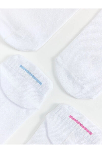 LC Waikiki Λευκά γυναικεία μποτάκια κάλτσες 5 τεμαχίων