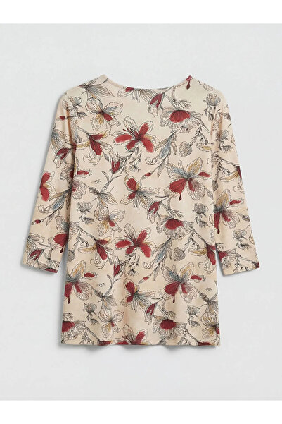 LC Waikiki Μικτή μπλούζα με λουλούδια και λαιμόκοψη ποδηλάτου