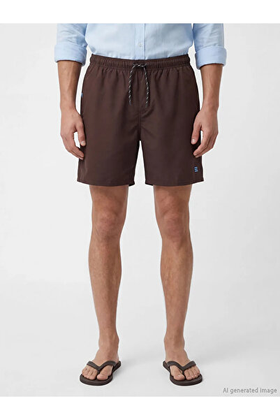 LC Waikiki Καφέ κοντό ανδρικό σορτς κολύμβησης